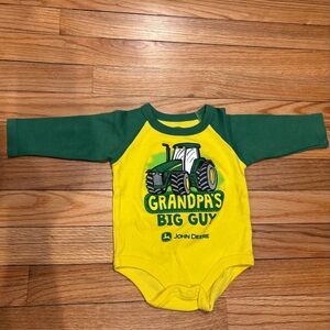 John Deere Infant Bodysuit in Green and Yellow